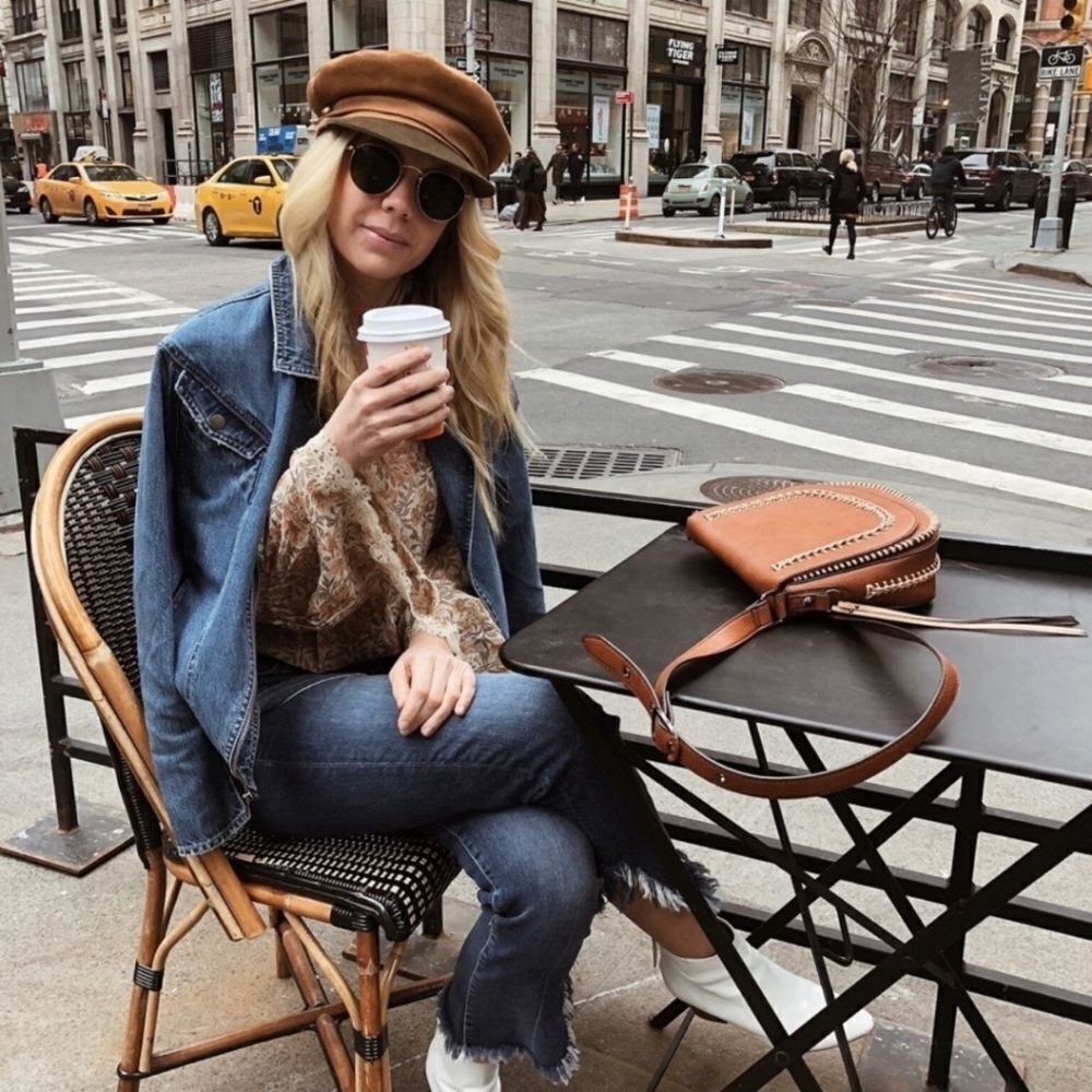 Lack of Color Lola Suede Leather Cap Colaboration Free People - Picture 9 of 16